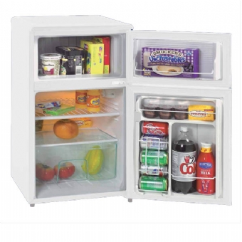 3.1 CF  White Two Door Fridge