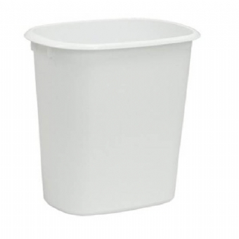 White Square Trash Can