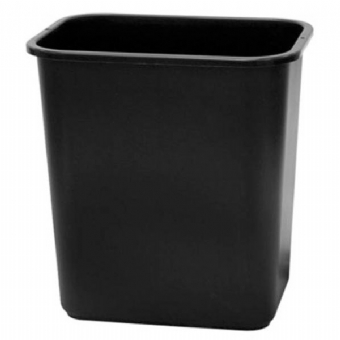 Black Square Trash Can