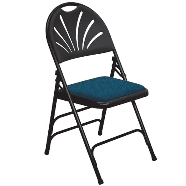 Fan Back Triple Brace Folding Chair